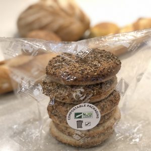 CLEAR ECO FRIENDLY COMPOSTABLE MICRO PERFORATED PACKAGING FOR BREAD BAGS