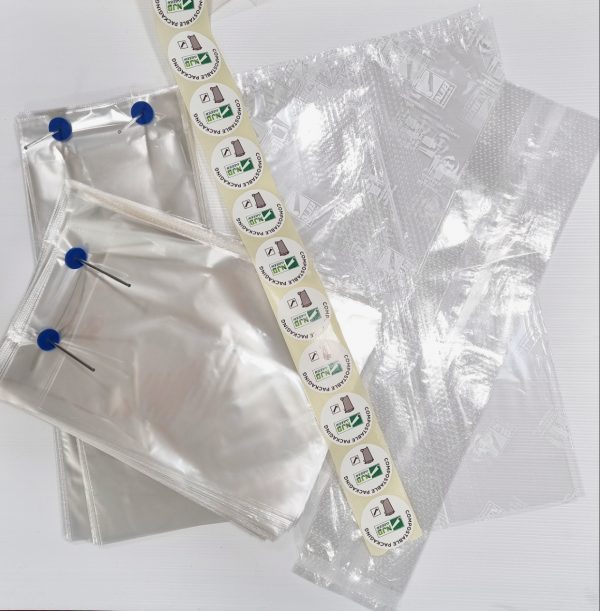 SAMPLE PACK COMPOSTABLE BREAD BAGS CLEAR